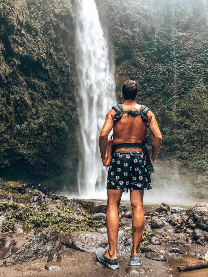 Nungnung Waterfall with our Lillebaby&nbsp;Carrier